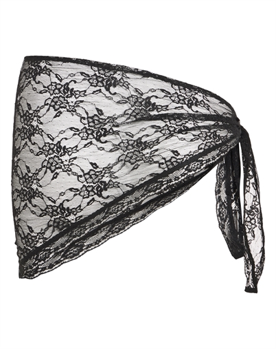 Vila - VILajla Lace Tørklæde - Black Beauty